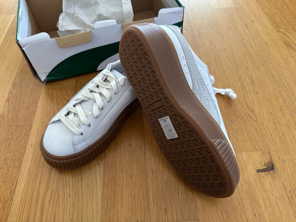 Puma basket cheap platform euphoria weiß