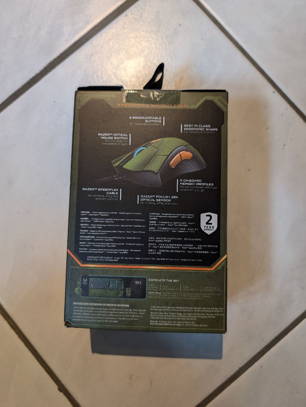 Razer Mouse: Razer Deathadder Maus im Halo Design / NEU – Nuovo e nell'imballaggio originale da Villmergen venduto da rolling_thunder 2