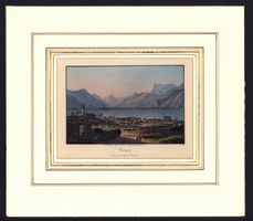 Vevey Aquatinta altkoloriert