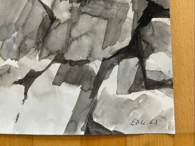 Gemälde: Theo Eble "Grau-blau" 1963 – Gebraucht aus Frenkendorf von lia_t9jg 1