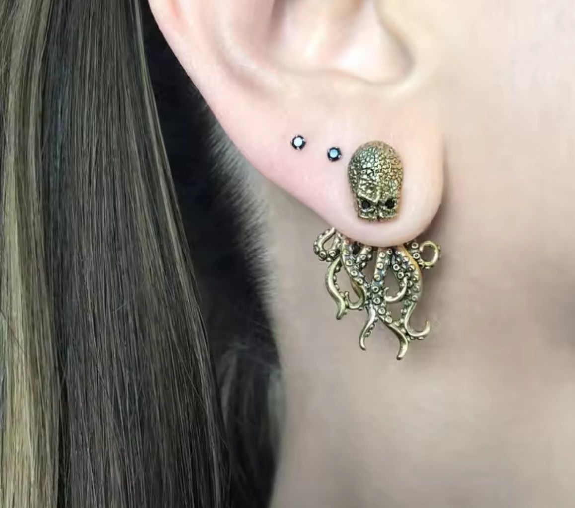 Orecchini pendenti & Orecchini a lobo: Octopus Ohrringe – Nuovo e nell'imballaggio originale da Gams venduto da Mariawicca 1