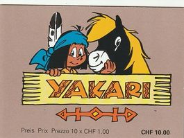 Postfrisches Markenheftchen Yakari, Frankatur 10.- Fr.