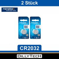 Renata CR2032 Lithium Knopfzellenbatterie - 2 Stk.