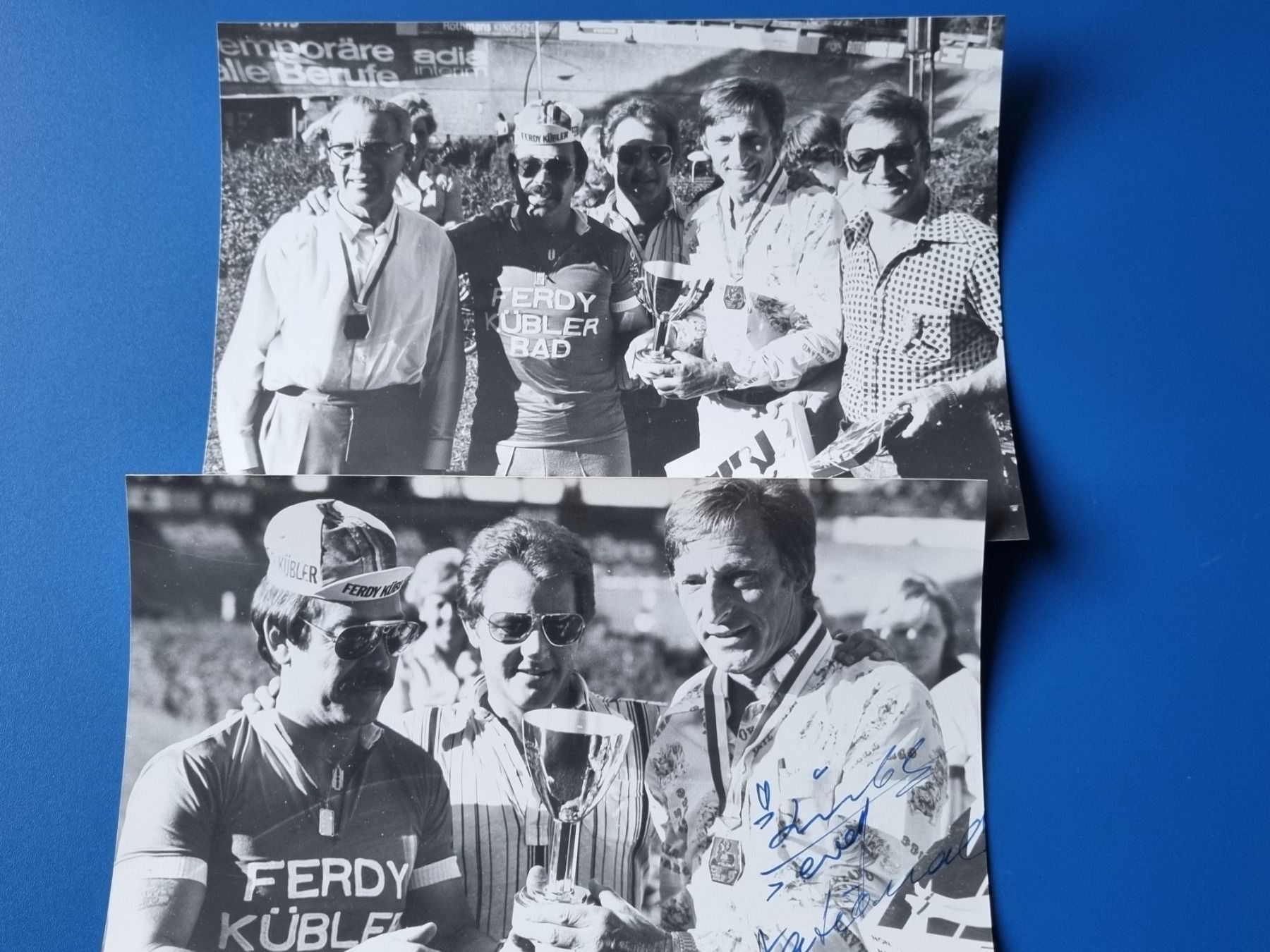 Autografi: Ferdy Kübler Autogramm 2 Foto – Usato da Schaffhausen venduto da Leveron13 2