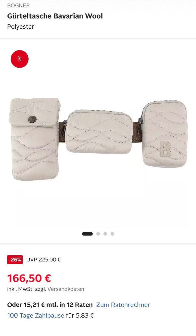 Bogner Taschen für Damen: *NEU* BOGNER Multipocket Gürteltasche weiss – Neu (gemäss Beschreibung) aus St. Gallen von kka_l9wg 2