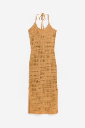 Strickkleid Sommer XS 34 häkel boho gestrickt für Strand