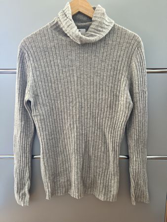 Allude Kaschmir Rollkragenpullover grau Grösse L gebraucht