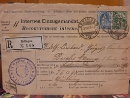 Internes Einzugsmandat Mischfrankatur