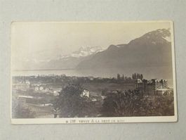 Photo CDV 1870 Vevey& la Dent du Midi