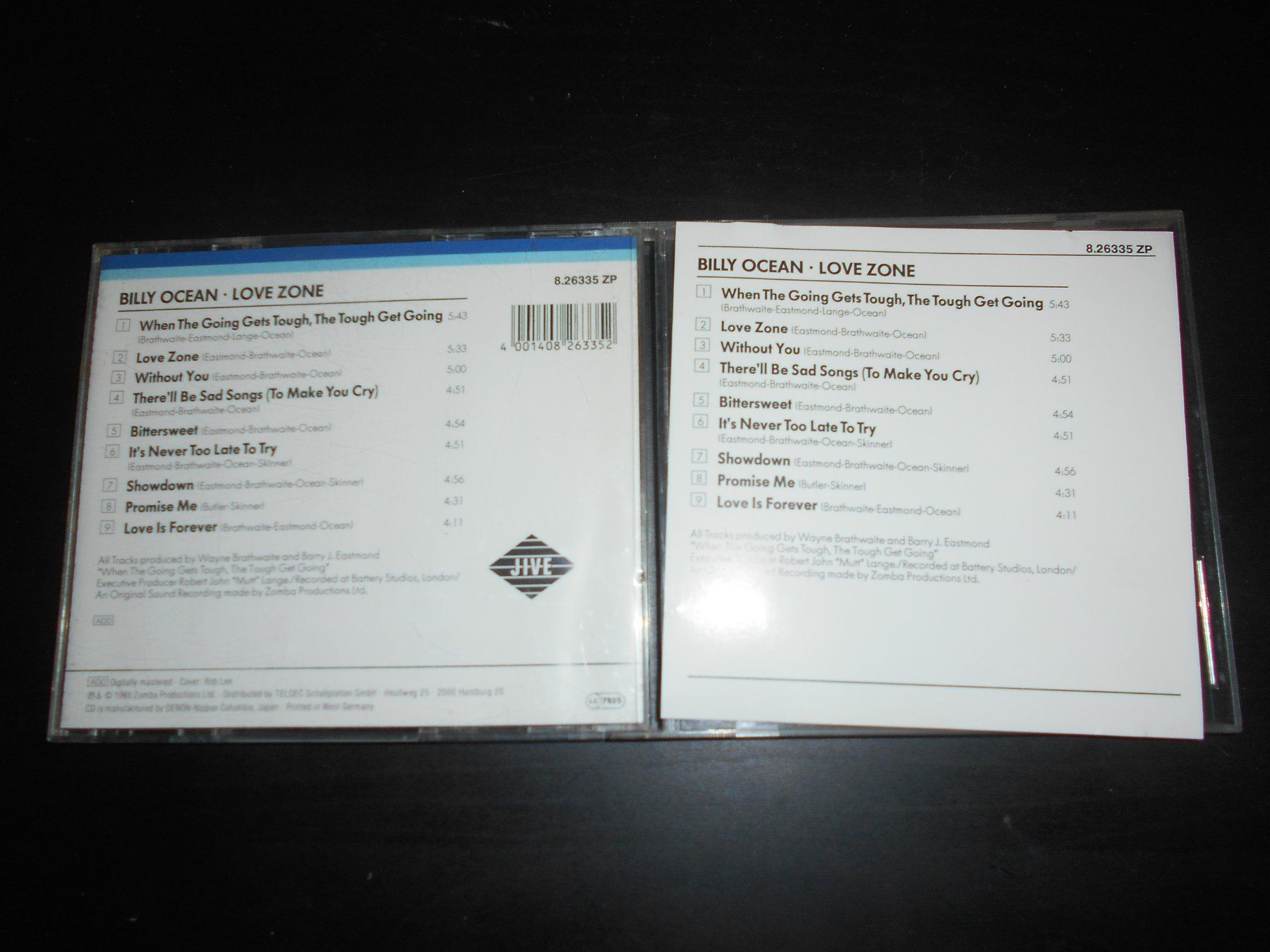 CDs: Billy Ocean – Love Zone / 1986 – Gebraucht aus Aarberg von witchhunter01 1
