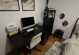 Scrivania Malm con sedia LÅNGFJÄLL  Ikea 