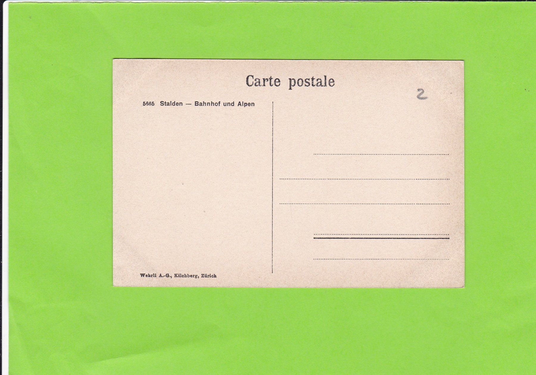 Cartoline postali: Stalden-Bahnhof und Alpen – Usato da St. Peterzell venduto da neckertal 1