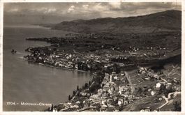 Montreux - Clarens. Vue aérienne