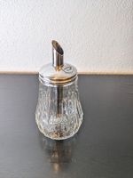 Zuckerstreuer aus Glas und Edelstahl Vintage Marke Stohag 