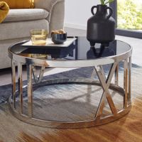 Couchtisch Roma Silber Salontisch NEU SOFORT