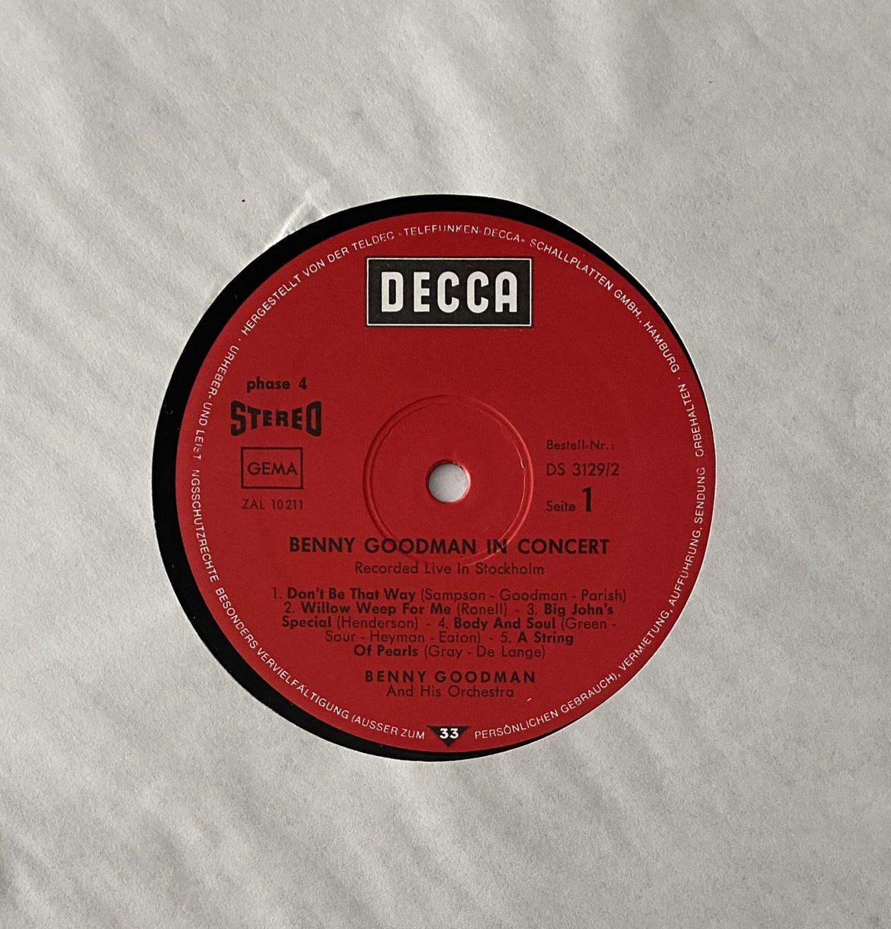 Vinyles: Benny Goodman and his Orchestra – D'occasion à Flums par Empe1 5
