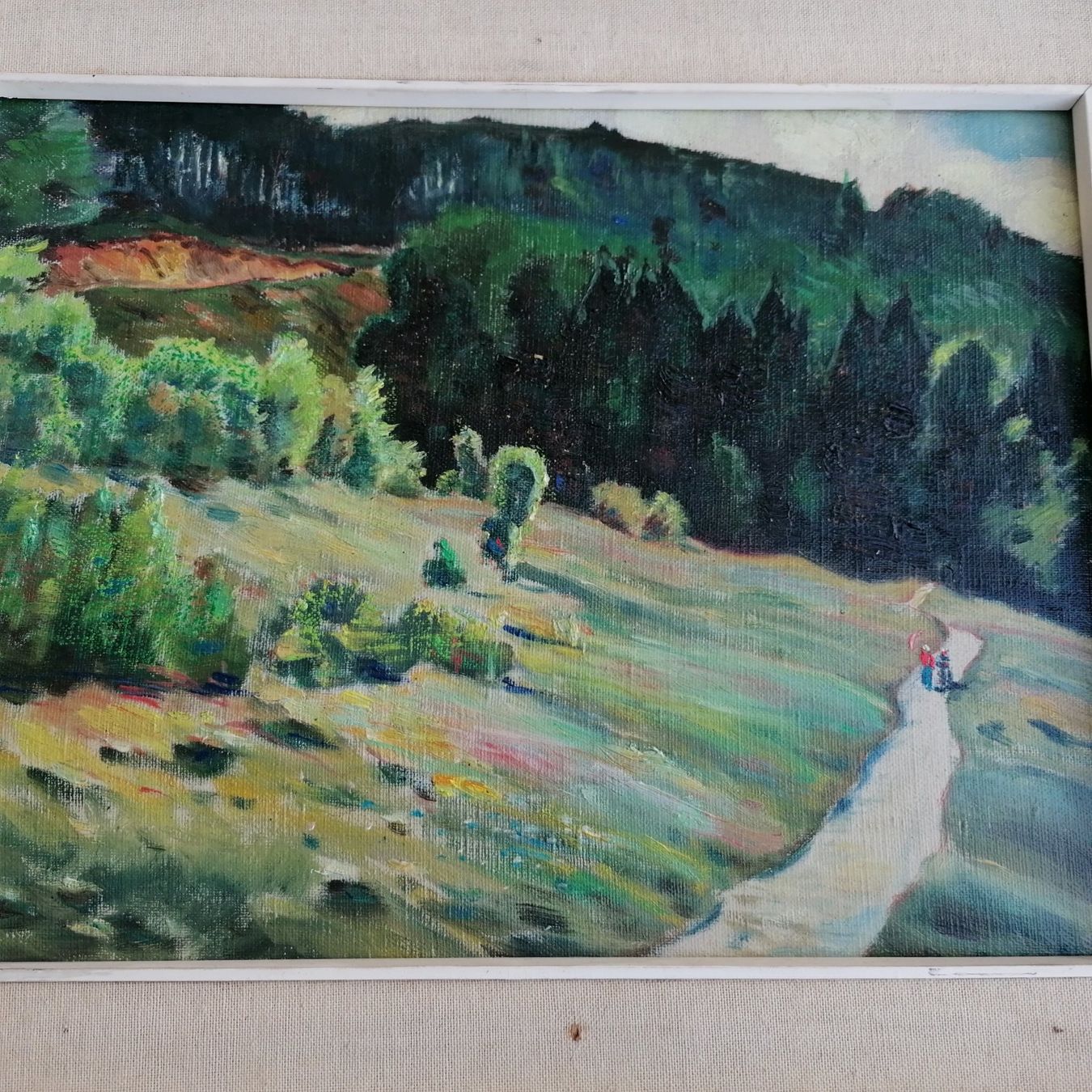 Dipinti: Paesaggio. Olio su cartoncino. – Usato da Mendrisio venduto da Accamuta 3