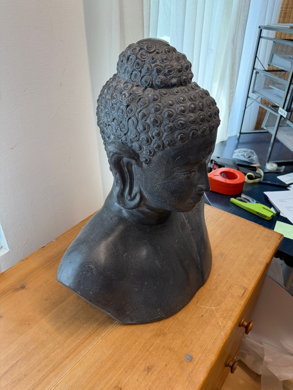 Figuren: Buddah Büste, 50cm,  Ton – Gebraucht aus Wil SG von Diomaiuta61 2