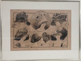 Antiker Pariser Jugendstil-Modestich von Henri Doysé - 1910