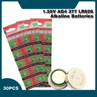 AG4/377/SR626SW/LR66 TMI Alkaline-Knopfbatterien-30 Stk
