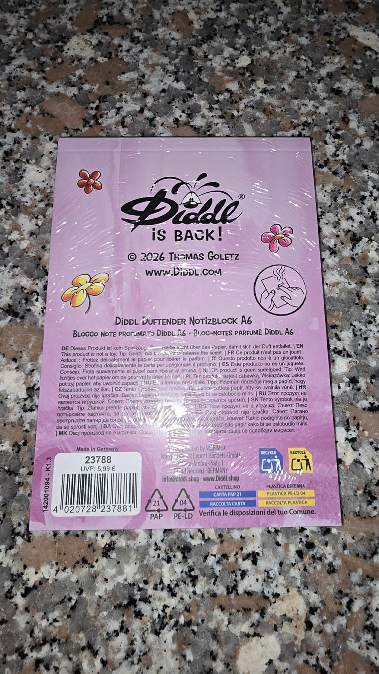 Blocs de correspondance: Diddl Notizblock A6 Blumen Duft Neu – Neuf avec emballage d'origine à wallisellen par funkelsternchen5 1