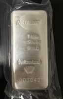 Silberbarren 1000g, Metalor