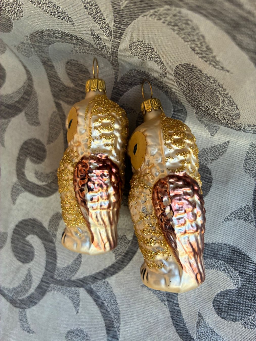 Tutte le decorazioni: 2 Eulen Eule Vogel Christbaumschmuck – Nuovo e nell'imballaggio originale da Alpnach Dorf venduto da marvo 2