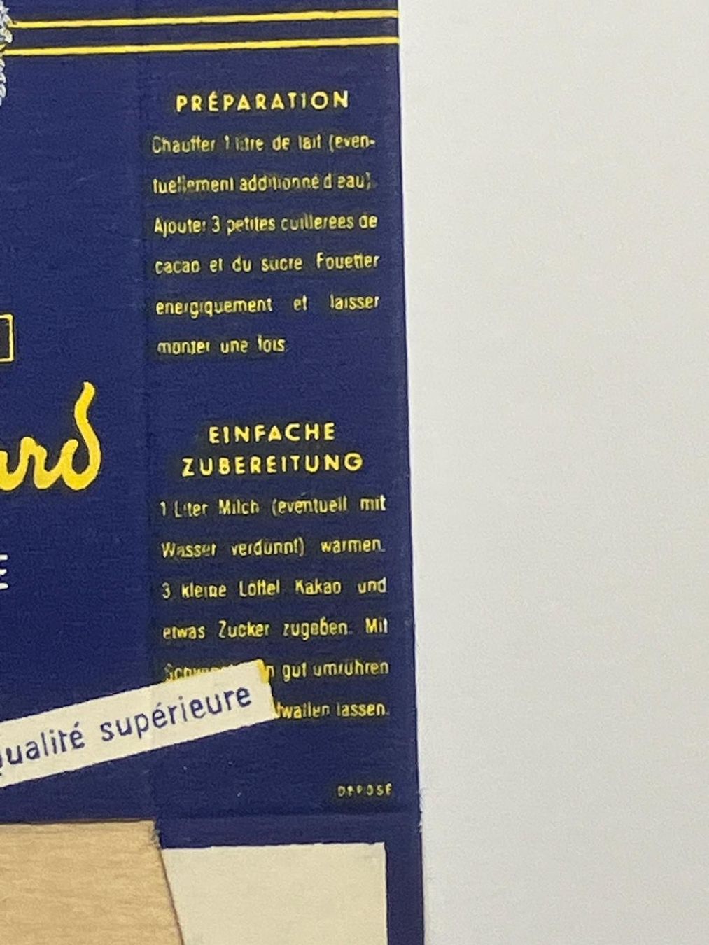 Suchard Cartes à collectionner: Suchard, Cacao-Portion, original – D'occasion à Regensdorf par 7ws8 2