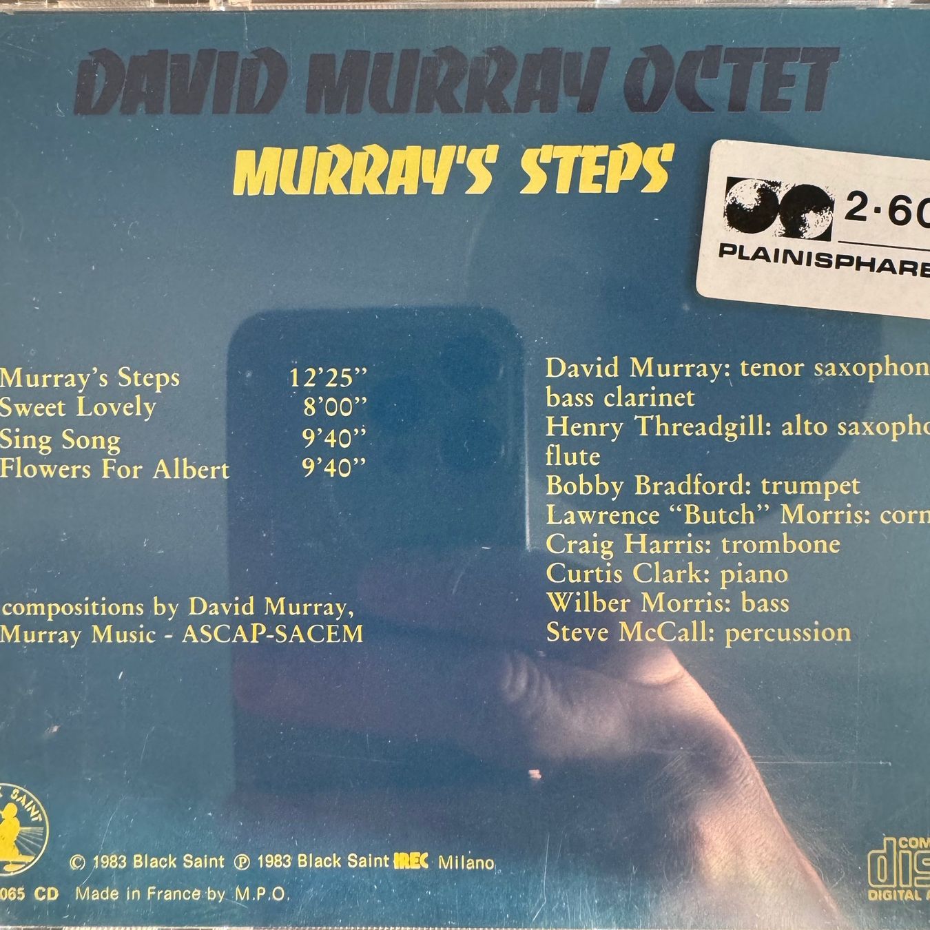 CD: David Murray octet -  murray step's (CD Black Saint) 1982 – Usato da Zug venduto da Mirare9 2