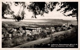 Luftkurort Walzenhausen. Blick auf Bodensee und Pfänder