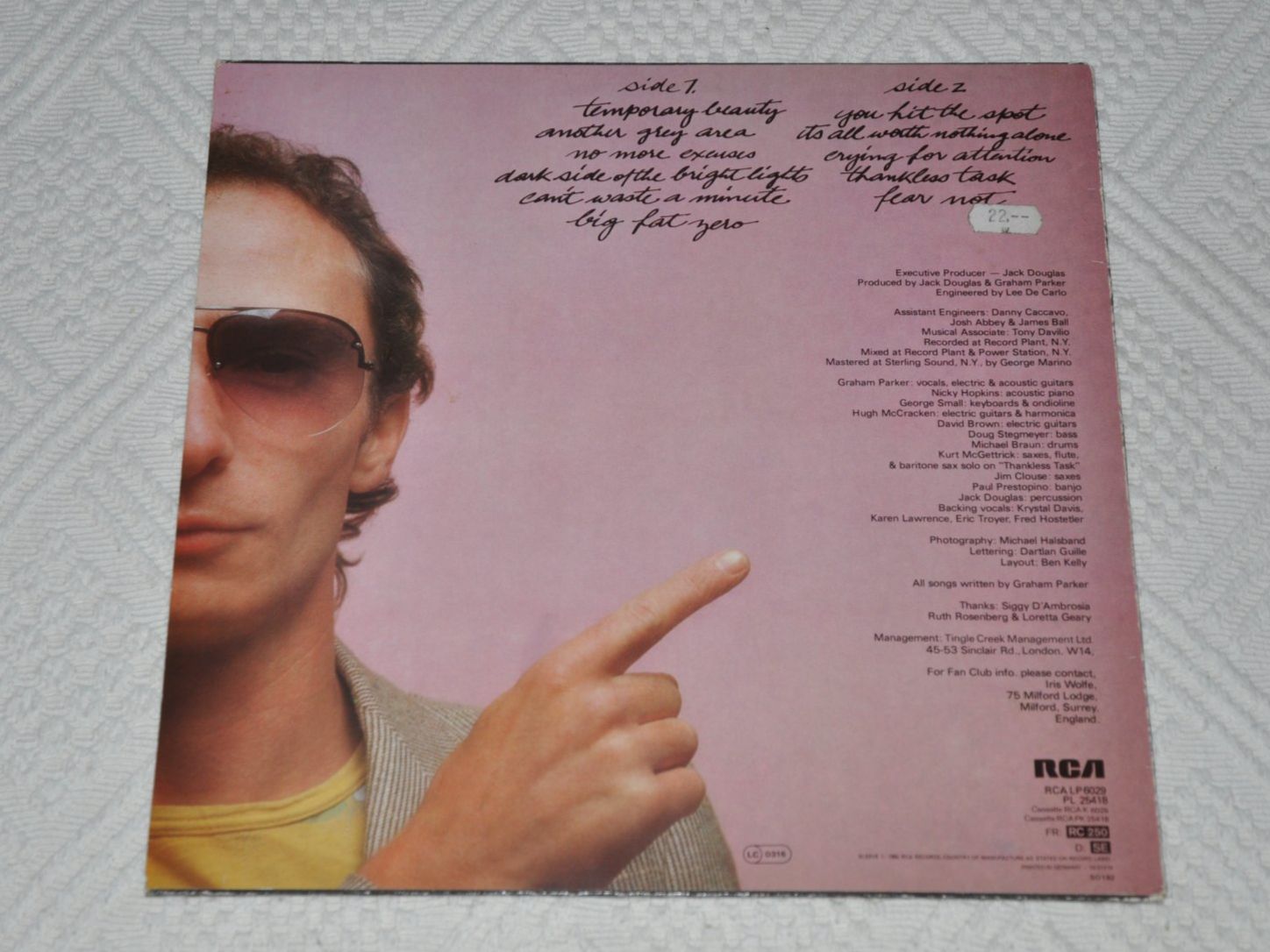 Schallplatten: LP Graham Parker - Another Grey Area – Gebraucht aus Boll von Theodora15 1