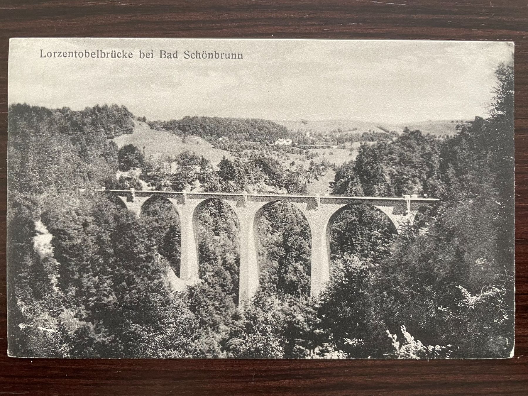 Cartoline postali: BAAR / MENZINGEN 4 Ansichtskarten Lorzentobelbrücke – Usato da Wald ZH venduto da TLILEF 7