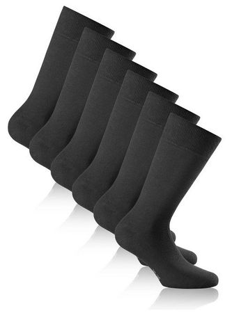 Rohner Socken Basic Cotton II 3er Pack XL (47-50) schwarz