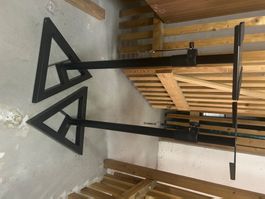 Lautsprecherständer Paar schwarz höhenverstellbar gebraucht