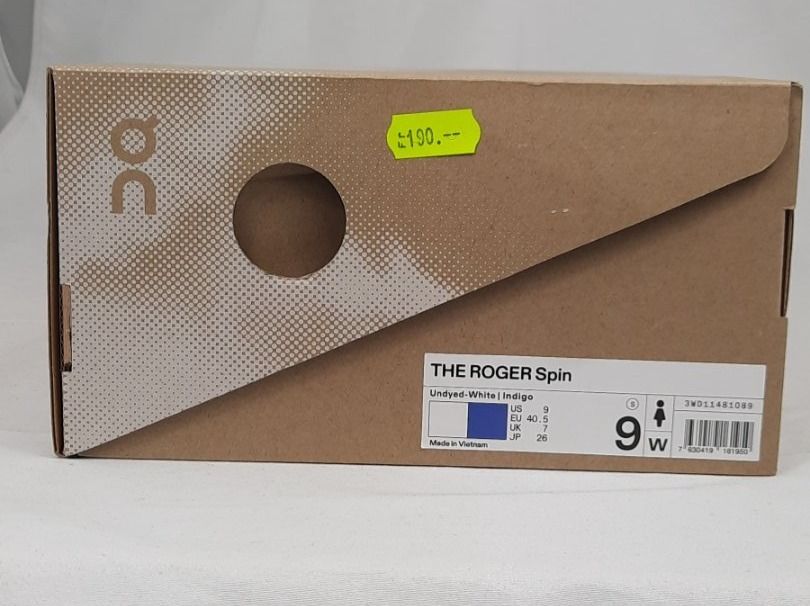 On Scarpe da uomo: ON the Roger Spin Sneaker weiss indigo Gr. 40.5 – Nuovo e nell'imballaggio originale da Seuzach venduto da VT-Collections1 8