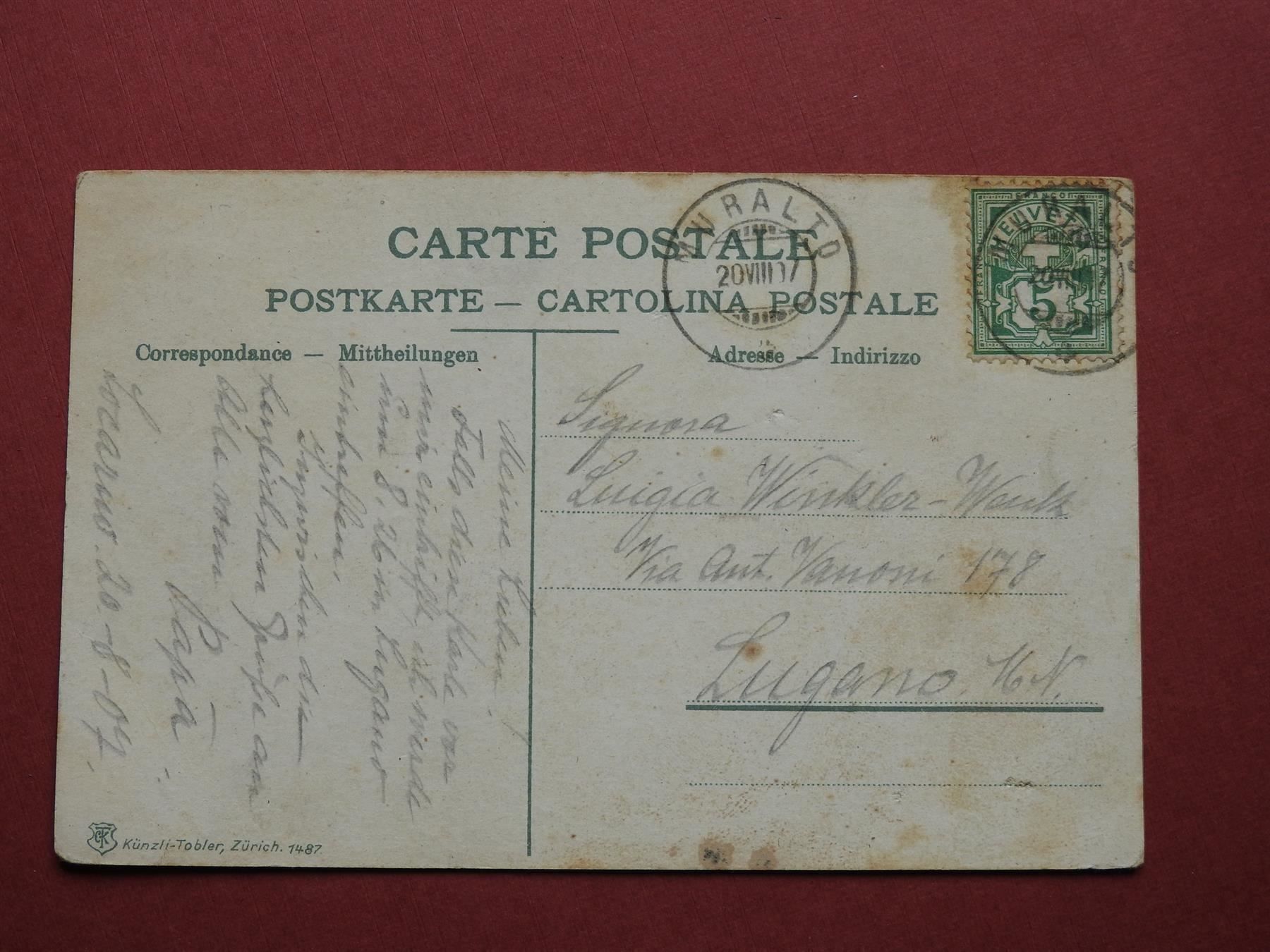Cartoline postali: Locarno -  Piazza grande – Usato da Rain venduto da 999-800-K 1