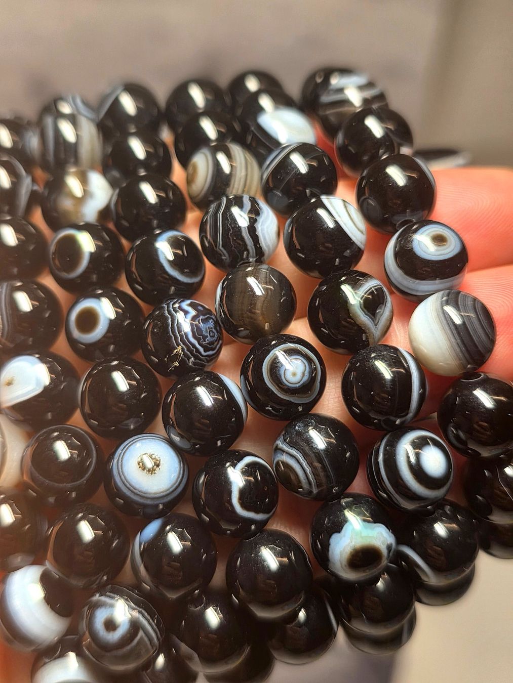 Minerali & Pietre curative: Schwarzes Achat Armband – Nuovo e nell'imballaggio originale da Matzingen venduto da Shay_Crystalz 1