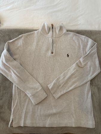 Polo Ralph Lauren Quarter Zip Pullover Beige Size S