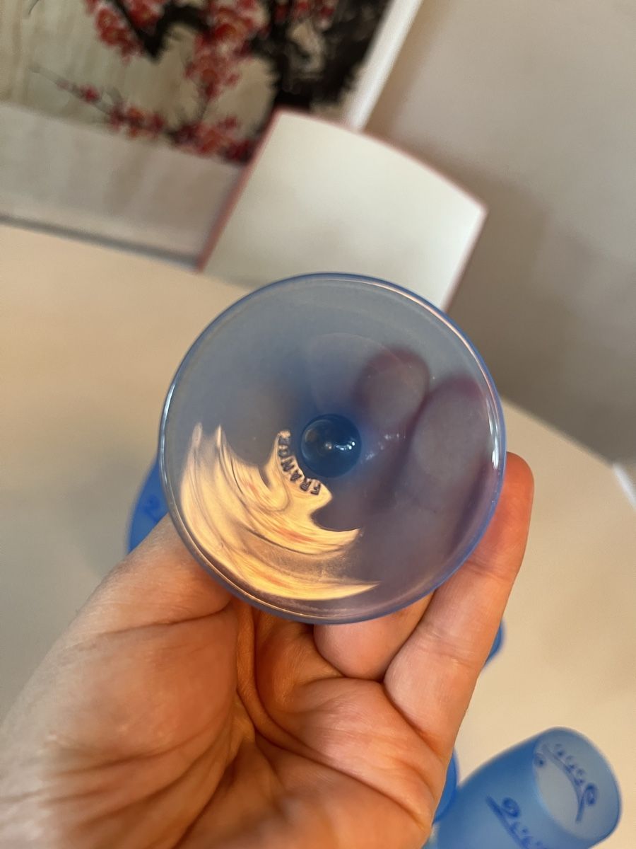 Bicchieri: NEU! 6 blaue Sektgläser "Love 2000" – Nuovo e nell'imballaggio originale da Basel venduto da JJ.Elena 3