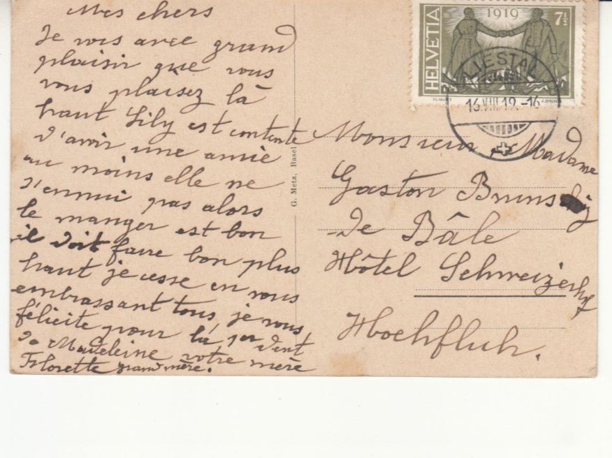Cartoline postali: Bad Schauenburg 1919 – Usato da Bürglen TG venduto da StampGraf 1