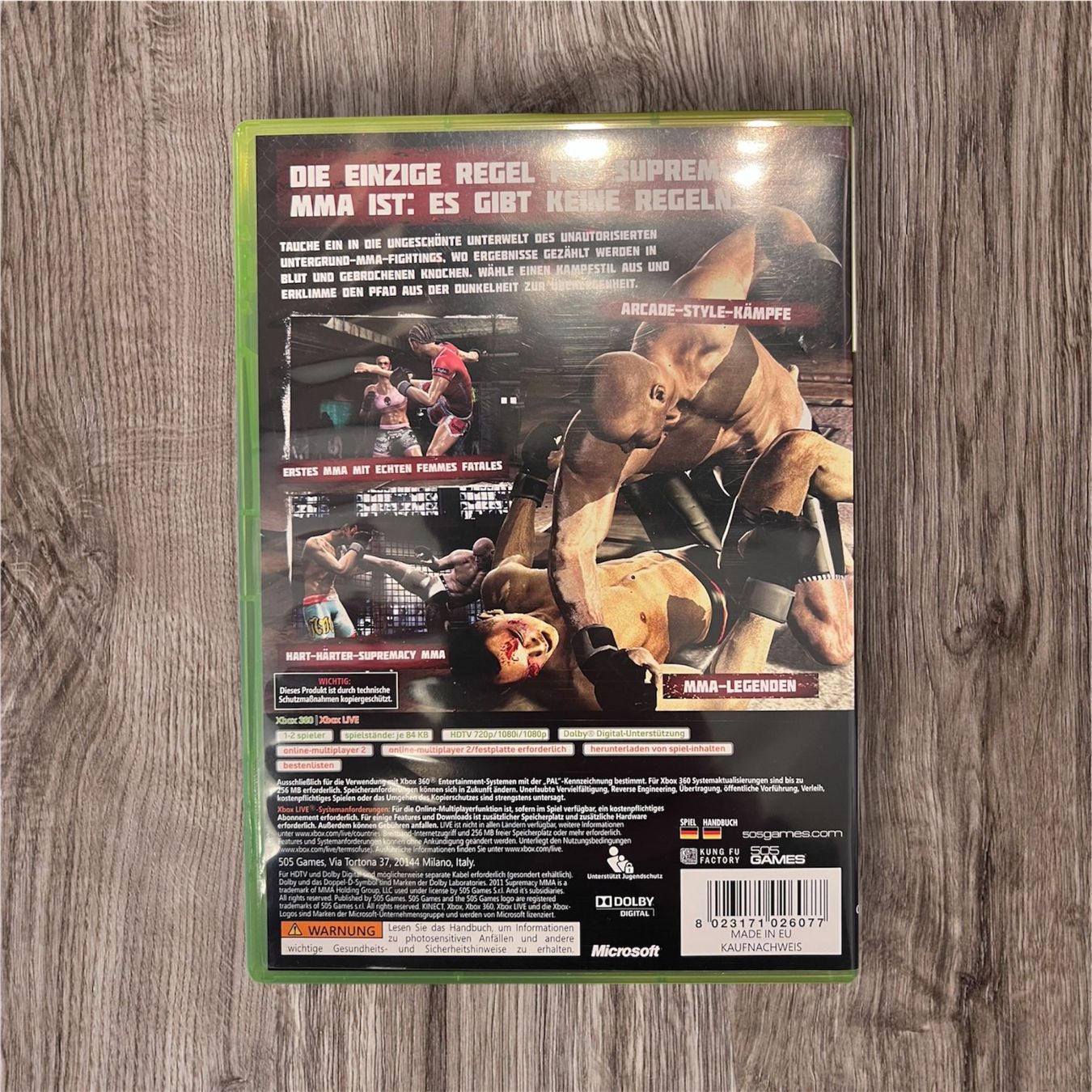 Microsoft Giochi: Supremacy MMA Microsoft Xbox 360 DVD-Box deutsch – Usato da Oberburg venduto da Serbus 1