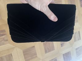 Portefeuille Giorgio Armani Noir Velours Neuf