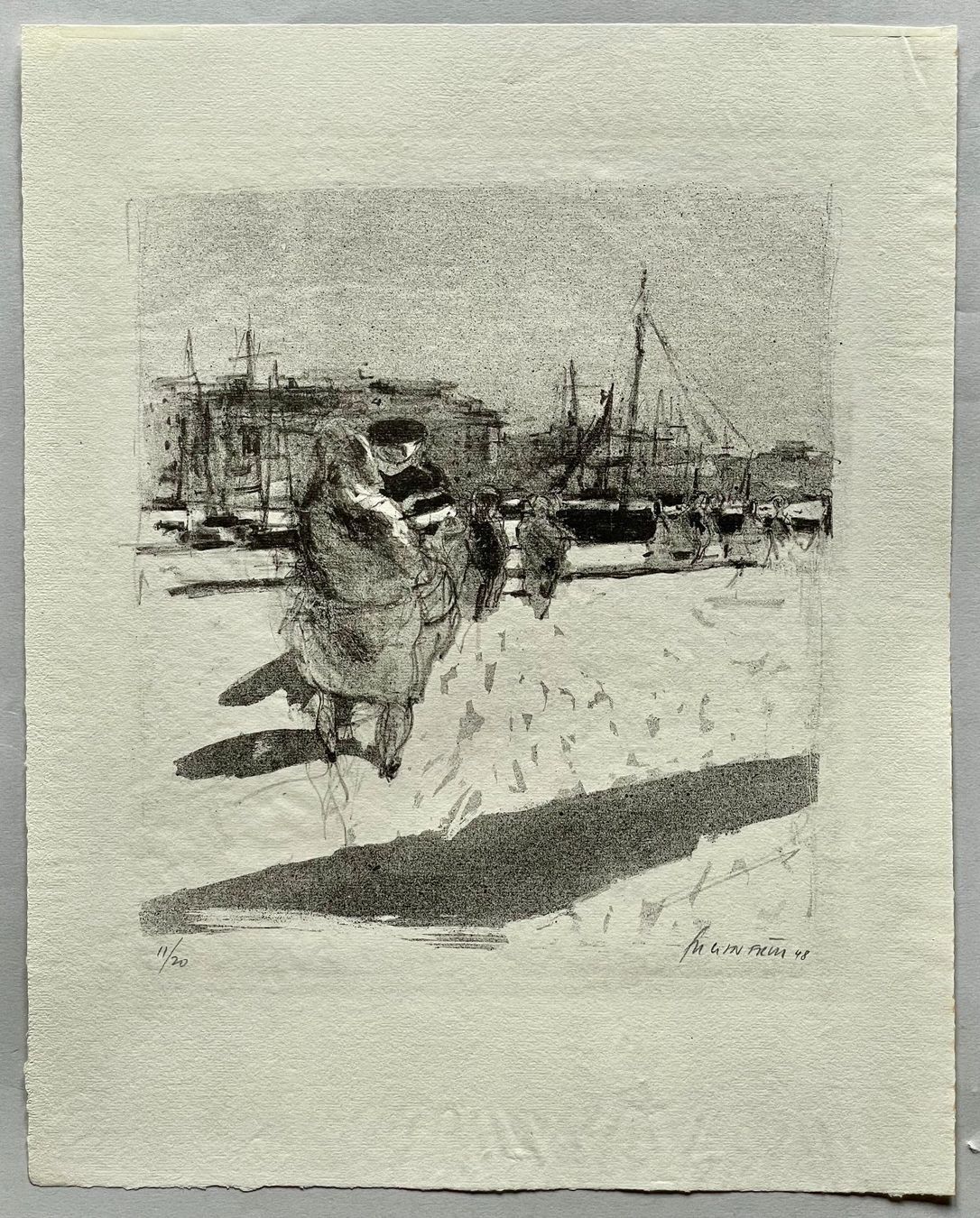 Grafica & Litografie: Eugen Früh LITHOGRAPHIE SIGNIERT NUMMERIERT – Usato da Gersau venduto da kunst-online