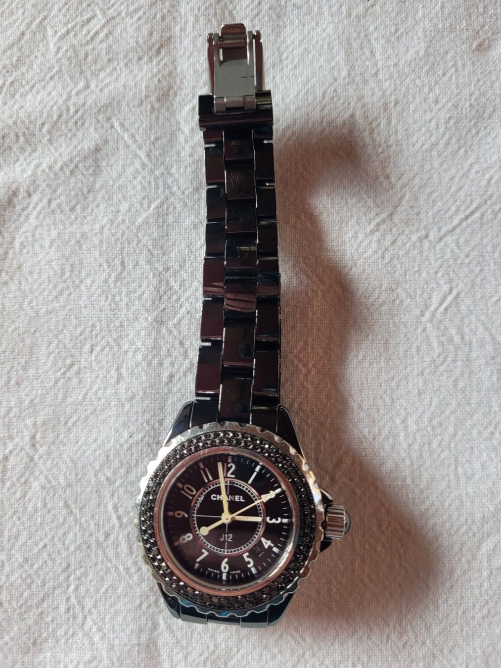 Chanel Orologi: Chanel J12 mit schwarzen Diamanten – Usato da Ennetmoos venduto da Billi20 4