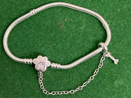 Silbernes Armband mit Hunde-Motiv🐾  19 cm Neu