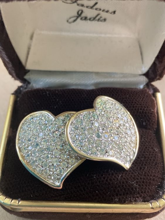 Paar Ohrhänger 925 Sterling Silber Herz Goldene Hängende Ohrringe Für
