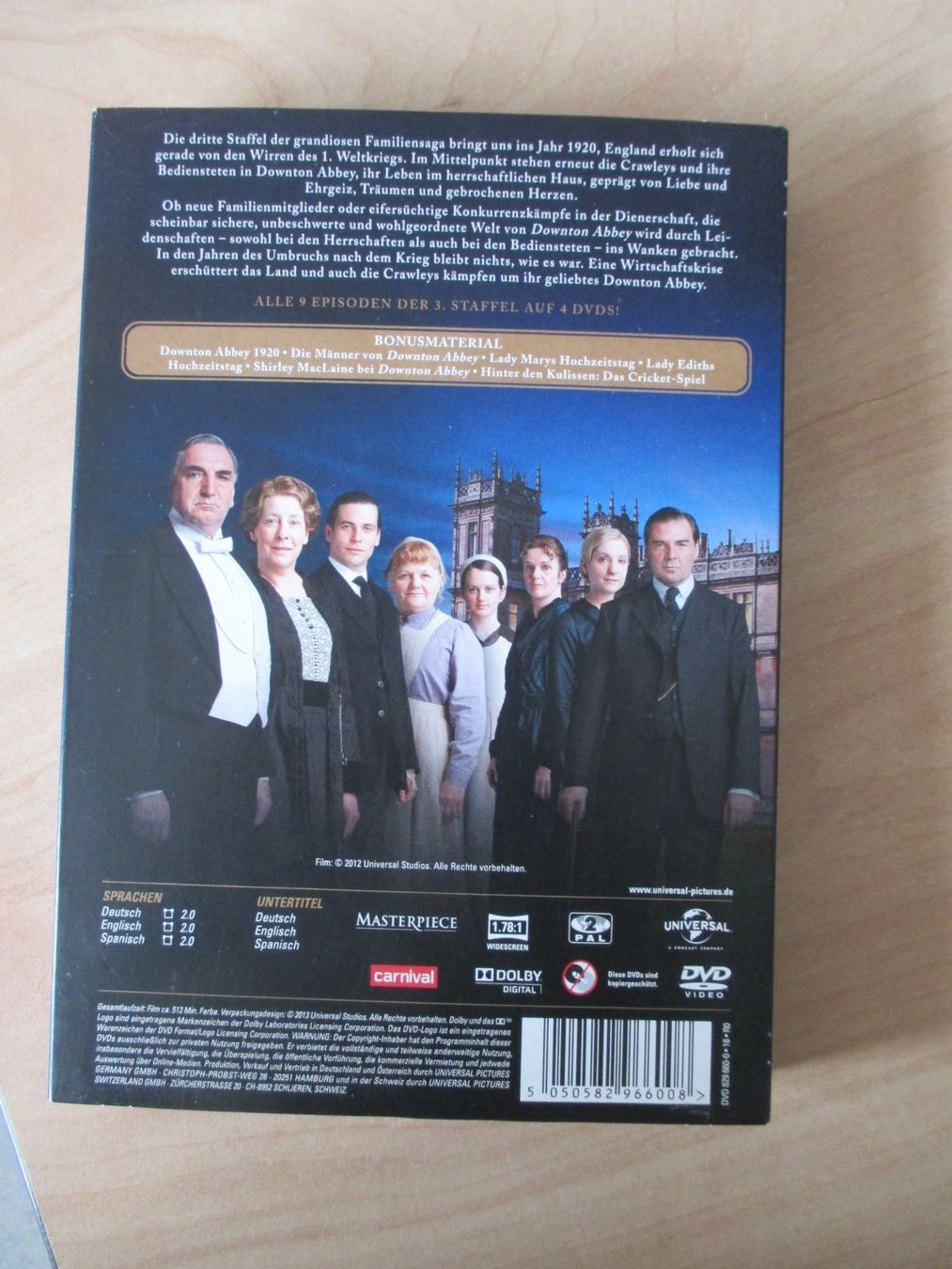Tutti i DVDs: DOWNTON ABBEY STAFFEL 3 DEUTSCH – Usato da Winterthur venduto da katzen07 1