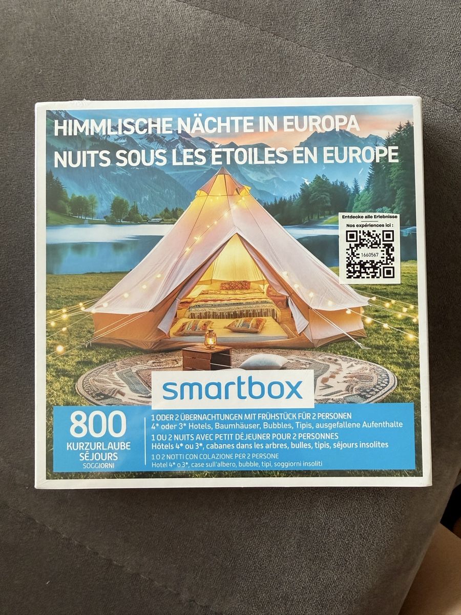 Smartbox Gutscheine: NEU: Smartbox - Himmlische Nächte in Europa – Neu und originalverpackt aus Birmensdorf ZH von JennyJey