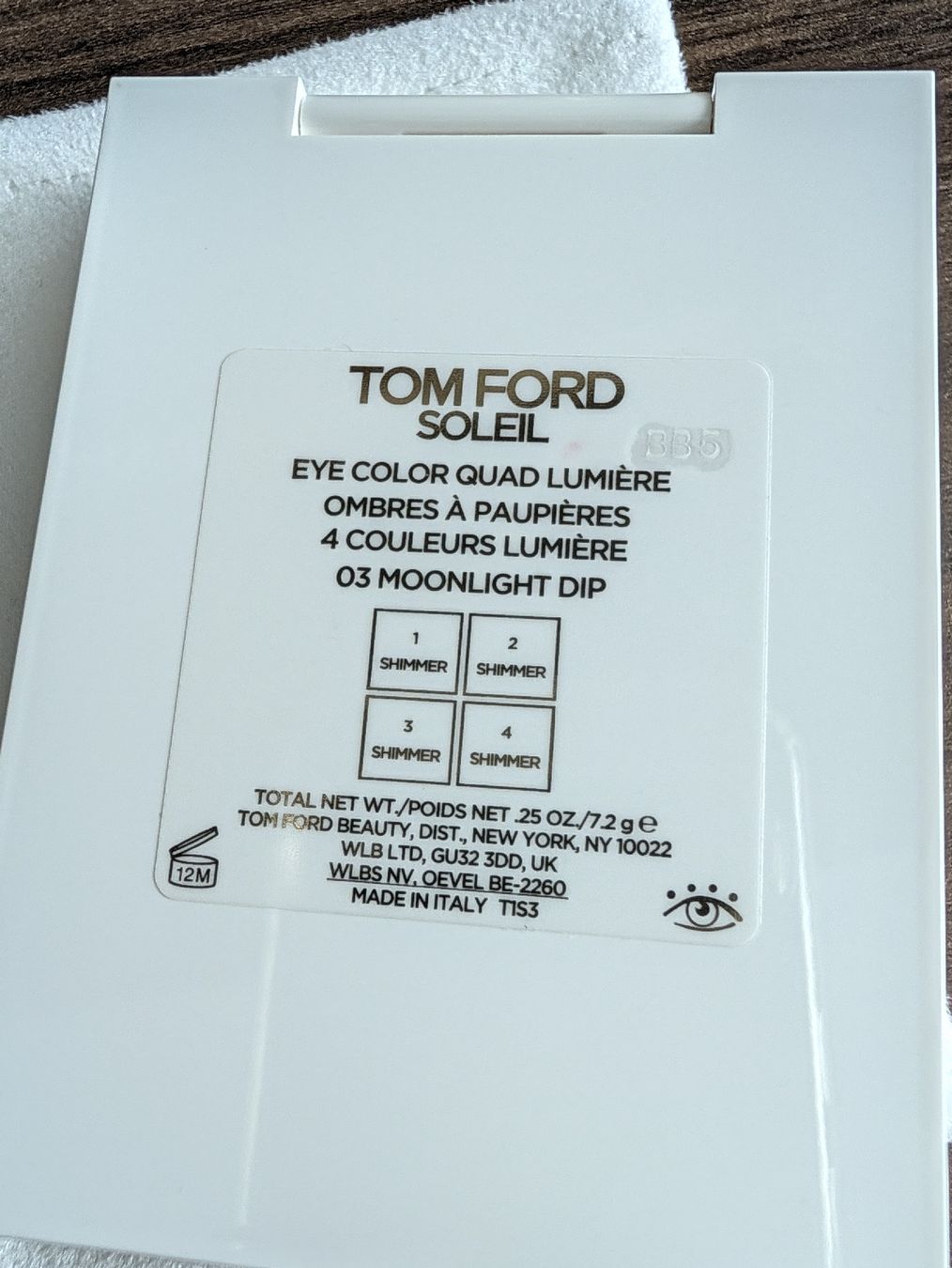 Palette d'ombres à paupières,Tom Ford Soleil 03Moonlight Dip (Gebraucht ...