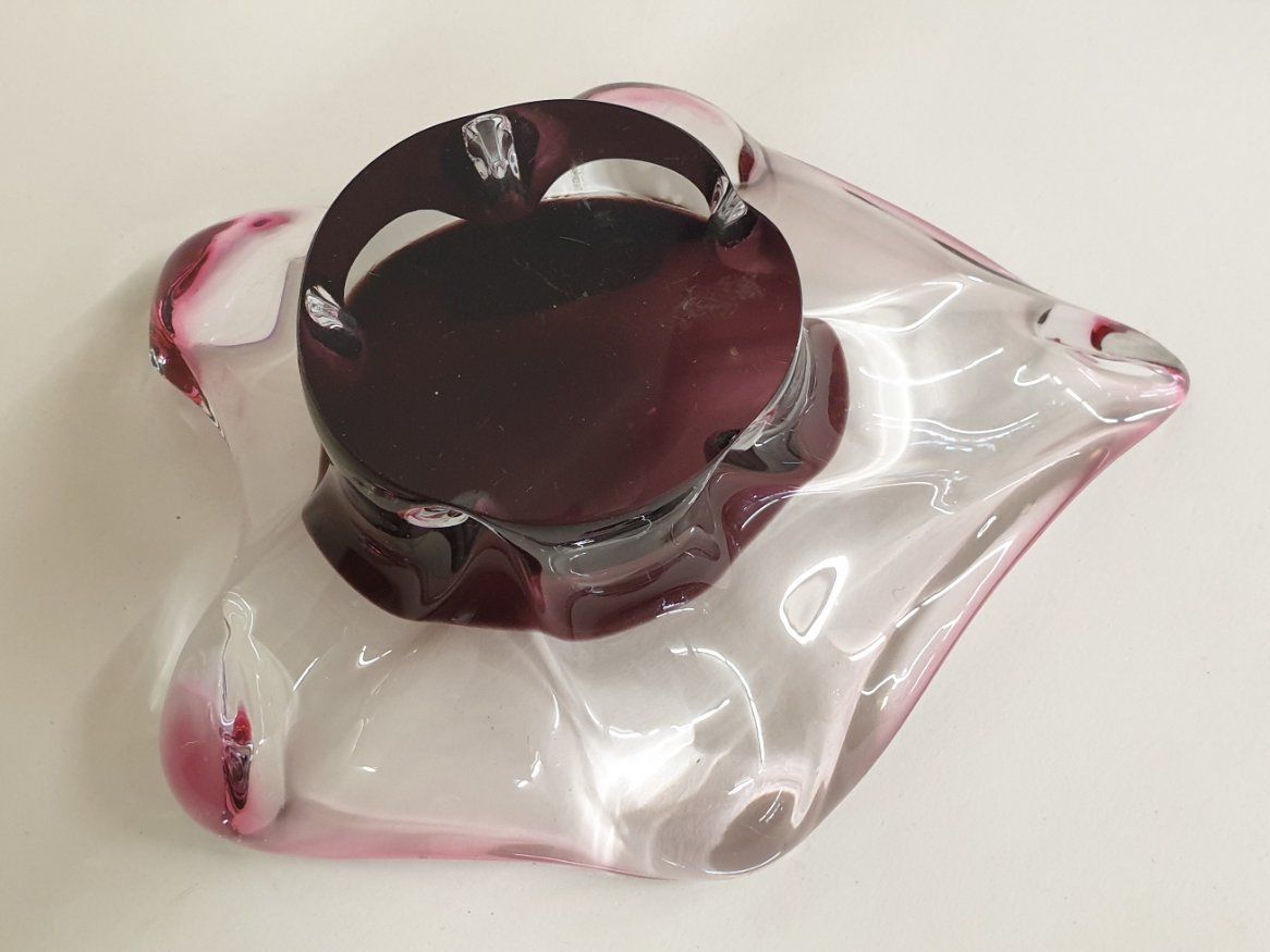 Piatti di portata: Schwere Glasschale Blattform – Usato da Emmen venduto da Brockofsky 4